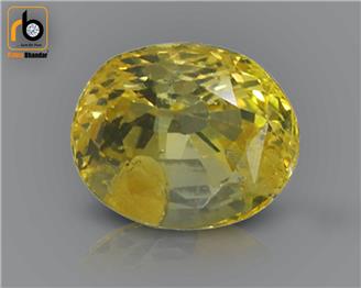 NATURAL HEATED TREATED YELLOW SAPPHIRE (PUKHRAJ) 3.23 CTS (1937)